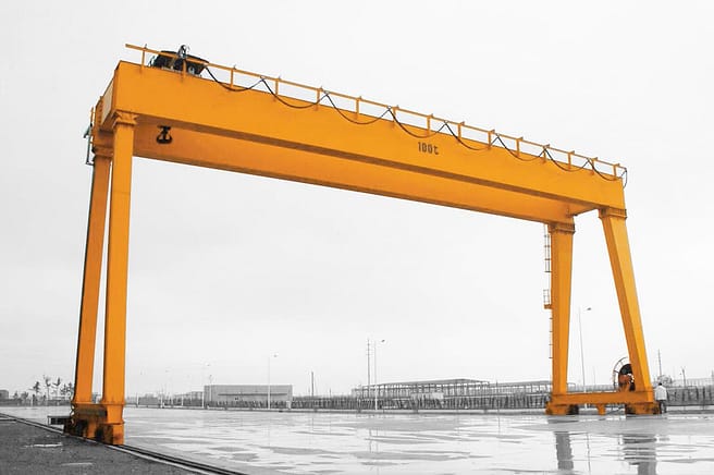 100ton Double-Girder-Gantry-Cranes-lifting solution-huada