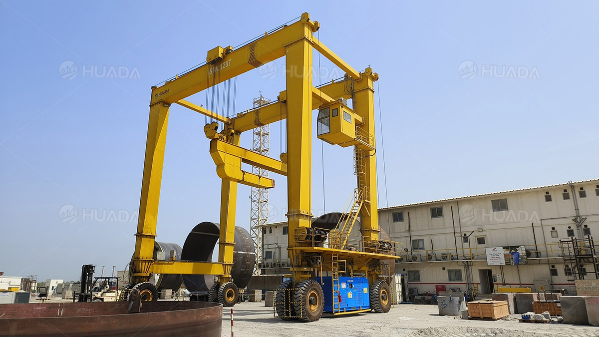 double--gireder-rubber-tyred-gantry-crane